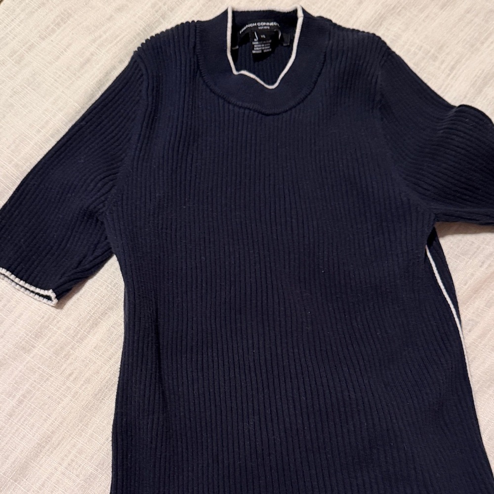 French Connection Dark Blue Crewneck Sweater